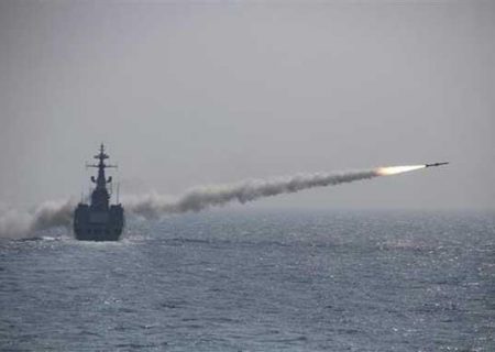 تست موشک جدید دریایی ارتش در شمال اقیانوس هند