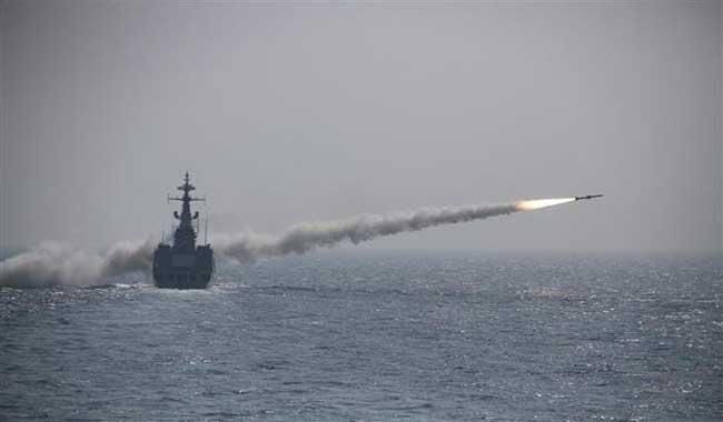 تست موشک جدید دریایی ارتش در شمال اقیانوس هند