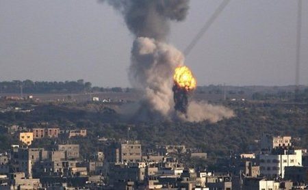 حمله رژیم صهیونیستی به مواضع غزه