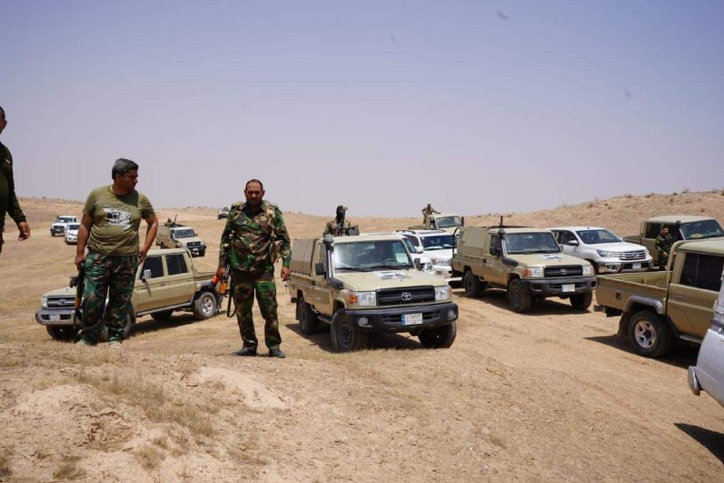 عملیات الحشد الشعبی علیه مخفیگاههای داعش در مناطق همجوار با ایران