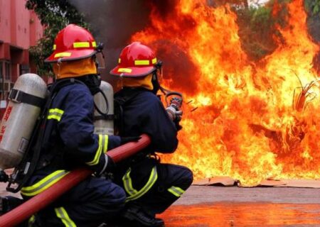 آتش سوزی در باشگاه بدنسازی