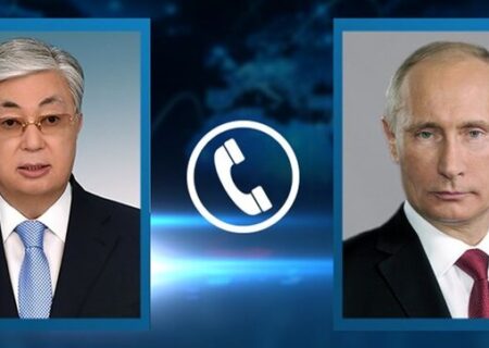 تماس تلفنی روسای جمهور قزاقستان و روسیه