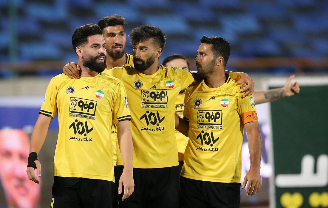 گل دوم سپاهان به پیکان توسط رضاییان