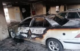 آتشسوزی مرگبار در پارکینگ یک مجتمع ساختمانی در فولادشهر