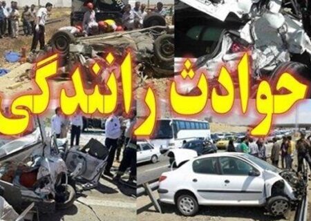 مصدوم شدن ۳ نفر در پی واژگونی خودرو پراید در کمربندی شهید صیاد شیرازی+تصاویر