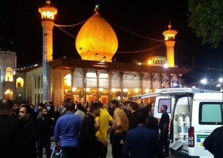 لحظه ورود تروریست به حرم شاهچراغ(ع) + فیلم