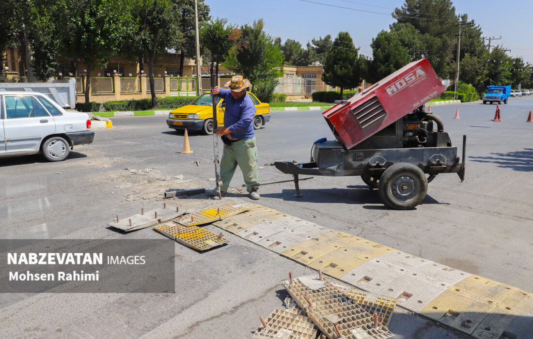 نصب سرعتکاه‌های استاندارد در معابر پرتردد شهر