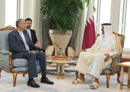 امیرعبداللهیان با امیر قطر دیدار کرد