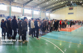 افتتاحیه مسابقات فوتسال نواحی مقاومت بسیج استان در باغبادران