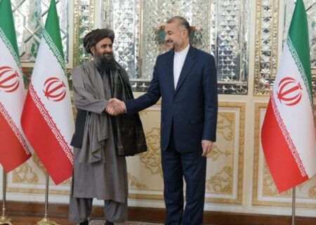 ملاغنی برادر با امیرعبداللهیان دیدار کرد