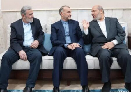 دیدار امیرعبداللهیان با مقامات حماس و جهاد اسلامی در لبنان