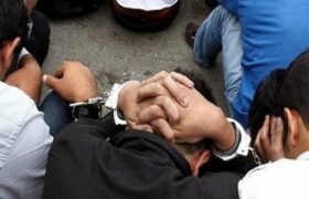 دستبند پلیس بر دستان مخل امنیت