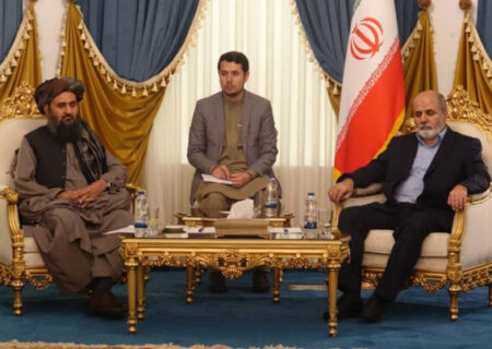 دیدار ملا عبدالغنی برادر با دبیر شورای عالی امنیت ملی