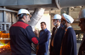 بازدید رئیس دادگستری و دادستان شهرستان لنجان از شرکت فرو آلیاژ اُکسین