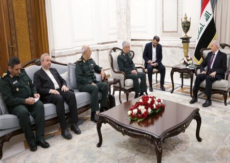 سرلشکر باقری با رئیس‌جمهور عراق و رئیس حشد الشعبی دیدار کرد