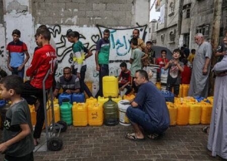 ساکنان غزه به آب آشامیدنی سالم دسترسی ندارند