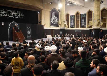 مراسم عزاداری شام شهادت حضرت فاطمه‌ (س) با حضور رهبر انقلاب