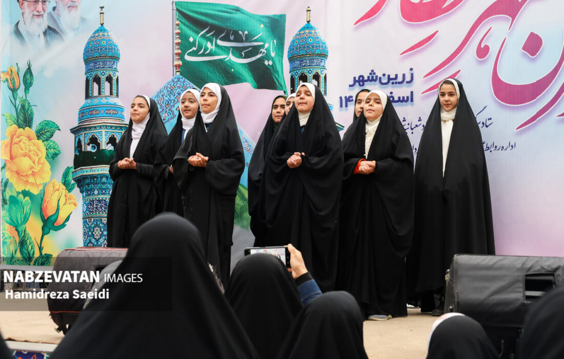 سلام باشکوه دهه هشتادی و نودیها به فرمانده در جشن بزرگ نیمه شعبان