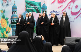 سلام باشکوه دهه هشتادی و نودیها به فرمانده در جشن بزرگ نیمه شعبان