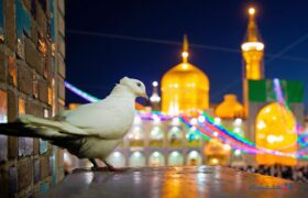 حتی سکوت در حرم تو عبادت است