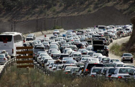 ترافیک سنگین در محور هراز