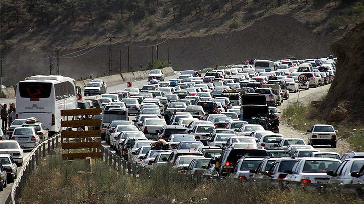 ترافیک سنگین در چالوس و هراز