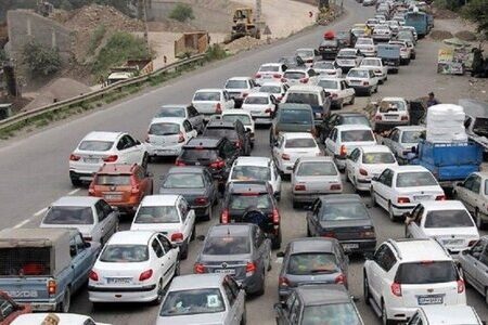 ترافیک در محور چالوس سنگین شد