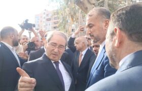 امیرعبداللهیان از محل شهادت شهید زاهدی و همرزمانش بازدید کرد