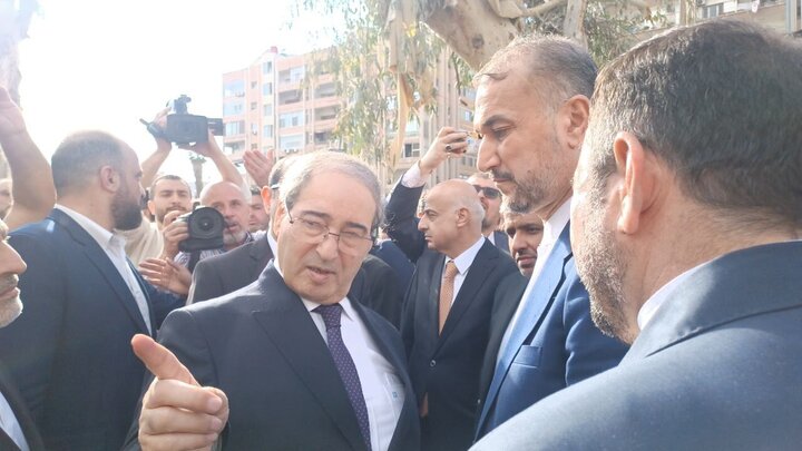 امیرعبداللهیان از محل شهادت شهید زاهدی و همرزمانش بازدید کرد