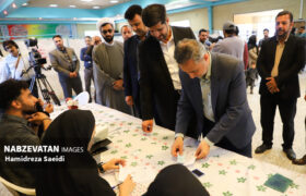 حضور مسئولان لنجان در پای صندوق رای