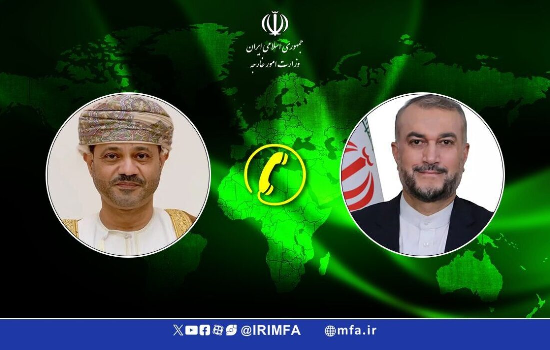 تحولات غزه و روابط دوجانبه محور رایزنی وزیران خارجه ایران و عمان