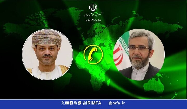 گفتوگوی تلفنی وزیر خارجه عمان با علی باقری