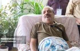 جانباز ۷۰ درصد لنجانی رای خود را به صندوق انداخت