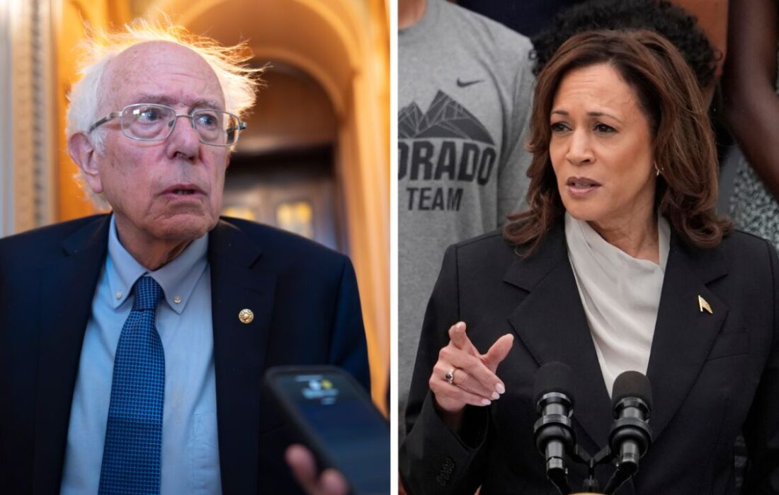 سندرز سناتور آمریکایی از نامزدی «کامالا هریس» در انتخابات حمایت کرد