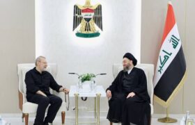 تحولات منطقه و روابط ایران و عراق در دیدار حکیم و لاریجانی بررسی شد
