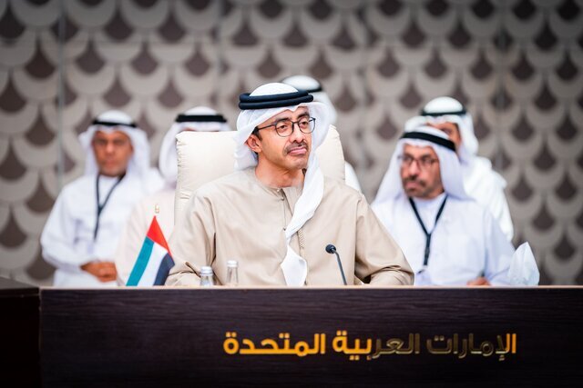 وزیر خارجه امارات بر دستیابی به توافق آتشبس در غزه تاکید کرد