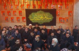 حضور پزشکیان در جمع عزاداران هیات آلیاسین مشهد