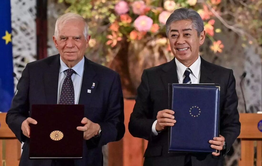 توافق جدید دفاعی ژاپن و اتحادیه اروپا