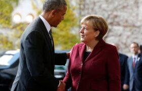 دیدار مرکل و اوباما در واشنگتن