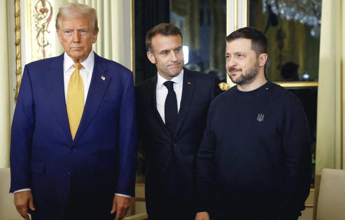 دیدار زلنسکی با ترامپ در پاریس