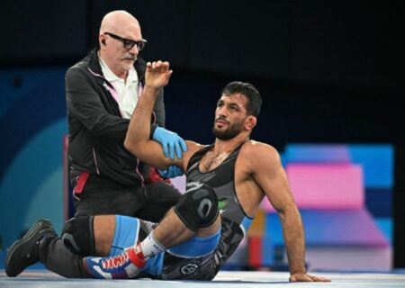 روایت اتحادیه جهانی کشتی از اندوه بزرگ حسن یزدانی در پاریس