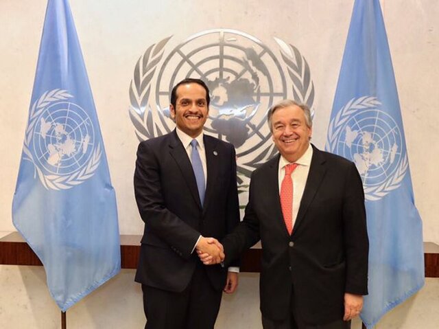 تماس نخستوزیر قطر با دبیرکل سازمان ملل با محوریت غزه