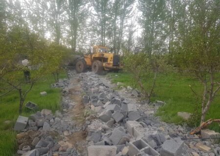 آزاد سازی بیش از ۱۰ هکتار اراضی کشاورزی و باغی در لنجان