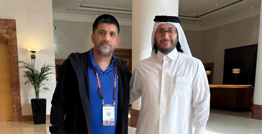 دبیر با رئیس فدراسیون کشتی قطر دیدار کرد