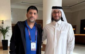 دبیر با رئیس فدراسیون کشتی قطر دیدار کرد