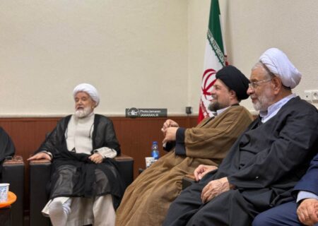 دیدار مهدی کروبی با یادگار امام(ره)