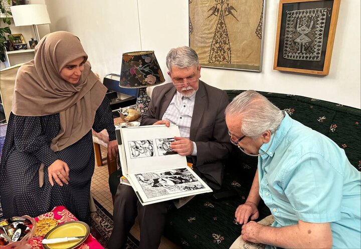 وزیر فرهنگ به دیدار قباد شیوا رفت