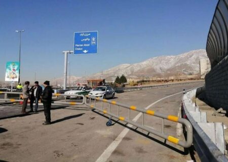 آزاد راه تهران به سمت چالوس مسدود می‌شود