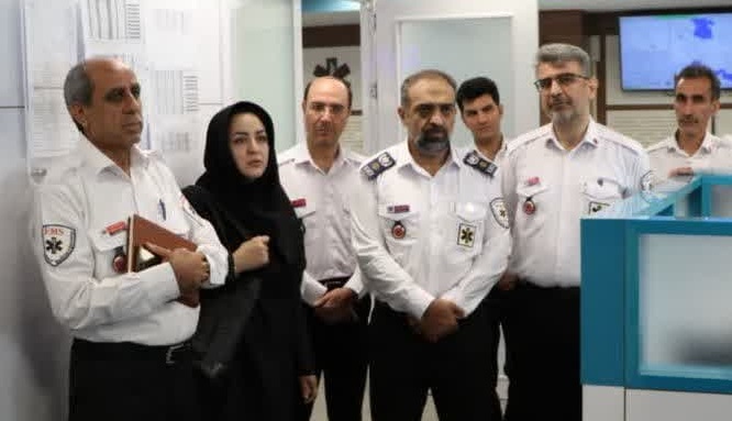 بازدید معاون فنی سازمان اورژانس کشور از اورژانس پیش‌بیمارستانی استان اصفهان