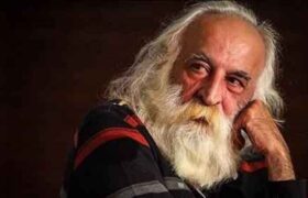 دیوارنگاره میدان جهاد به مناسبت روز معلم با تصویری از محمدرضا لطفی